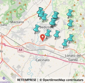 Mappa Via Dante Alighieri, 25081 Bedizzole BS, Italia (3.746)