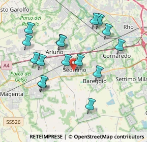 Mappa Via Magenta, 20018 Sedriano MI, Italia (3.8325)