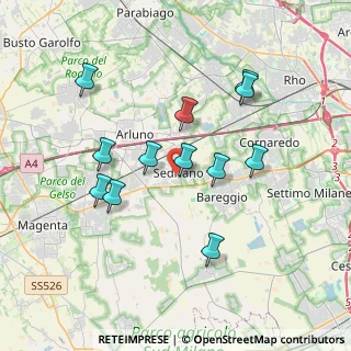 Mappa Via Magenta, 20018 Sedriano MI, Italia (3.44083)