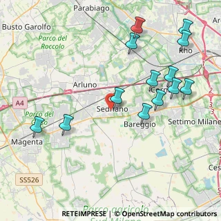 Mappa Via Magenta, 20018 Sedriano MI, Italia (4.66077)