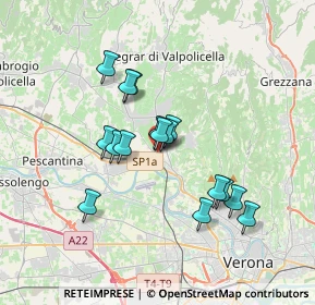 Mappa Via Milano, 37024 Negrar di Valpolicella VR, Italia (2.88125)
