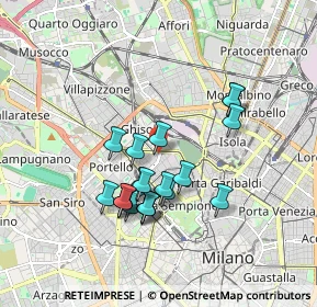 Mappa Via Fratelli Induno, 20154 Milano MI, Italia (1.5525)