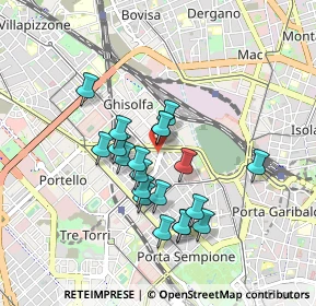 Mappa Via Fratelli Induno, 20154 Milano MI, Italia (0.7285)