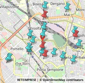 Mappa Via Fratelli Induno, 20154 Milano MI, Italia (1.0725)
