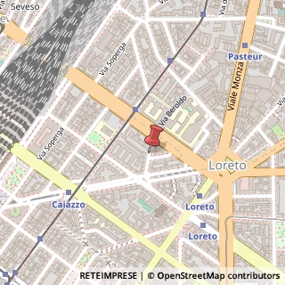 Mappa Via montepulciano 1, 20124 Milano, Milano (Lombardia)