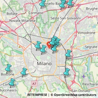 Mappa Via Giulio Tarra, 20125 Milano MI, Italia (5.0875)