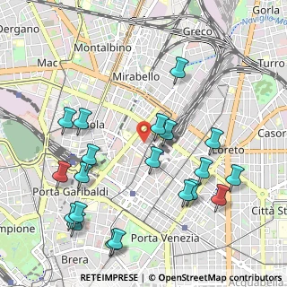 Mappa Via Giulio Tarra, 20125 Milano MI, Italia (1.189)