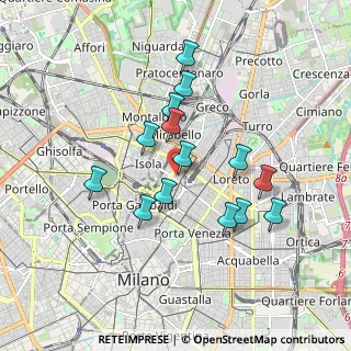 Mappa Via Niccolò Copernico, 20124 Milano MI, Italia (1.58143)