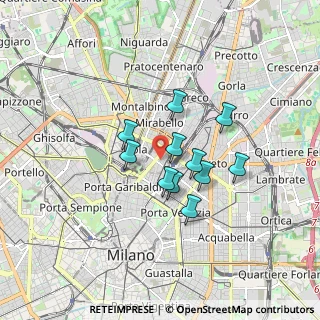 Mappa Via Niccolò Copernico, 20124 Milano MI, Italia (1.24091)