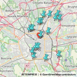Mappa Via Niccolò Copernico, 20124 Milano MI, Italia (3.76667)