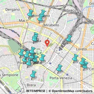Mappa Via Francesco Algarotti, 20124 Milano MI, Italia (1.2095)