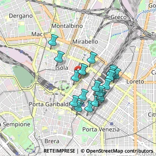 Mappa Via Francesco Algarotti, 20124 Milano MI, Italia (0.7525)