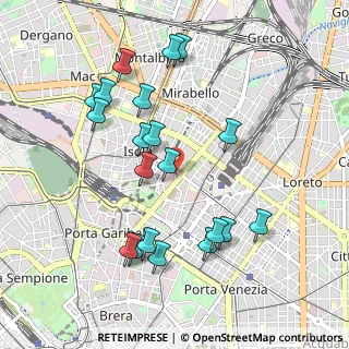 Mappa Via Francesco Algarotti, 20124 Milano MI, Italia (1.0025)