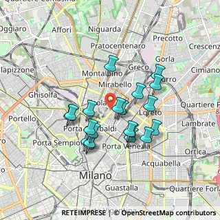 Mappa Via Francesco Algarotti, 20124 Milano MI, Italia (1.5185)