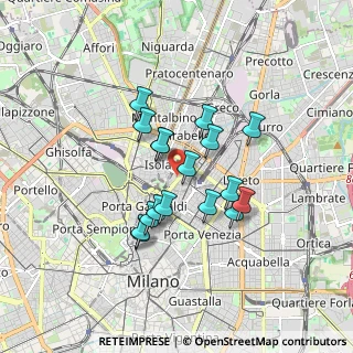 Mappa Via Francesco Algarotti, 20124 Milano MI, Italia (1.35235)