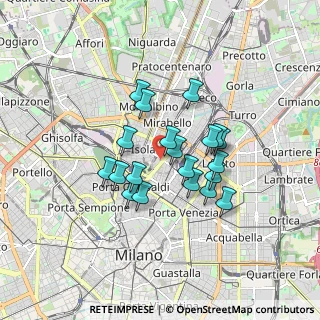 Mappa Via Algarotti Francesco, 20124 Milano MI, Italia (1.3305)