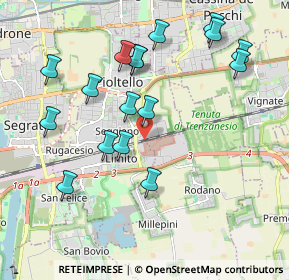 Mappa Via Enrico Toti, 20096 Pioltello MI, Italia (2.05235)