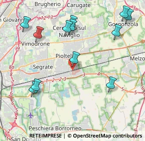 Mappa Via Enrico Toti, 20096 Pioltello MI, Italia (4.87833)