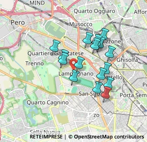 Mappa Via Trenno, 20151 Milano MI, Italia (1.42125)