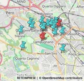 Mappa Via Trenno, 20151 Milano MI, Italia (1.455)