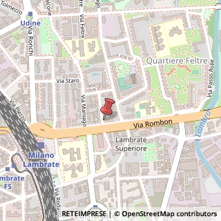 Mappa Via Ponte di Legno, 2, 20134 Milano, Milano (Lombardia)