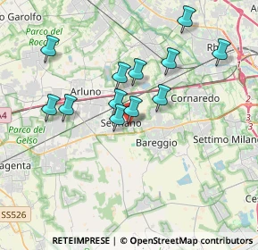 Mappa Via Salvador Allende, 20018 Sedriano MI, Italia (3.32)