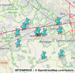Mappa Via Salvador Allende, 20018 Sedriano MI, Italia (3.41455)