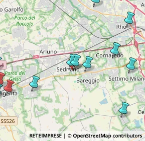 Mappa Via Salvador Allende, 20018 Sedriano MI, Italia (6.603)