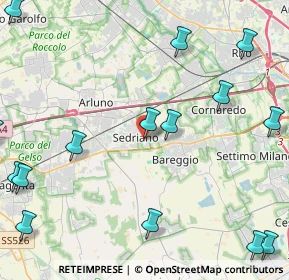 Mappa Via Salvador Allende, 20018 Sedriano MI, Italia (6.9245)