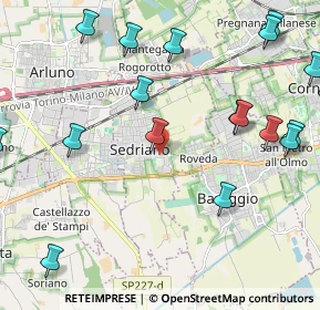Mappa Via Salvador Allende, 20018 Sedriano MI, Italia (2.8945)