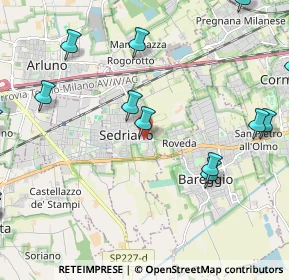 Mappa Via Salvador Allende, 20018 Sedriano MI, Italia (3.21294)