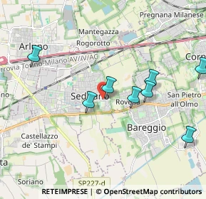 Mappa Via Salvador Allende, 20018 Sedriano MI, Italia (3.06357)