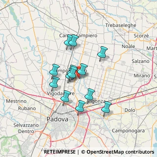 Mappa Via Bassa, 35011 Campodarsego PD, Italia (5.35231)
