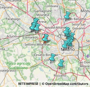 Mappa Via Privata S. Romanello, 20153 Milano MI, Italia (6.92667)