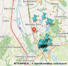 Mappa Via Baltea, 10016 Montalto Dora TO, Italia (1.862)