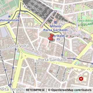 Mappa Via A. De Tocqueville, 13, 20154 Milano, Milano (Lombardia)
