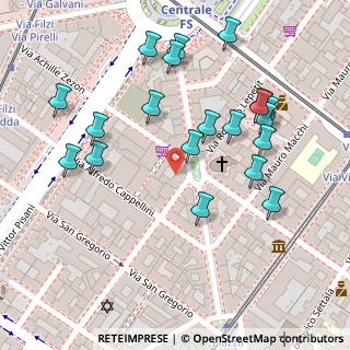 Mappa Via Napo Torriani, 20124 Milano MI, Italia (0.133)