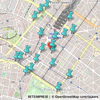 Mappa Via Napo Torriani, 20124 Milano MI, Italia (0.544)