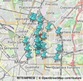 Mappa Via Gaspare Spontini, 20129 Milano MI, Italia (1.374)