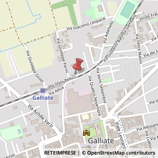 Mappa Via Silvio Pellico, 20, 28066 Galliate, Novara (Piemonte)