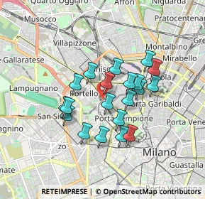Mappa Via Domodossola, 20149 Milano MI, Italia (1.3825)