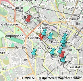 Mappa Via Domodossola, 20149 Milano MI, Italia (1.84636)