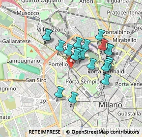 Mappa Via Domodossola, 20149 Milano MI, Italia (1.4565)