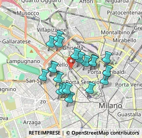 Mappa Via Domodossola, 20149 Milano MI, Italia (1.405)