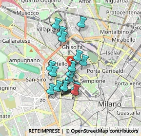 Mappa Via Domodossola, 20149 Milano MI, Italia (1.394)