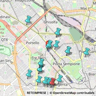 Mappa Via Domodossola, 20149 Milano MI, Italia (1.155)