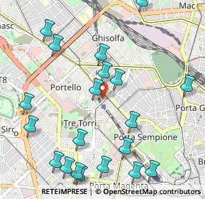 Mappa Via Domodossola, 20149 Milano MI, Italia (1.2735)