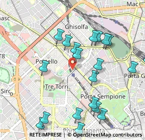 Mappa Via Domodossola, 20149 Milano MI, Italia (1.1215)