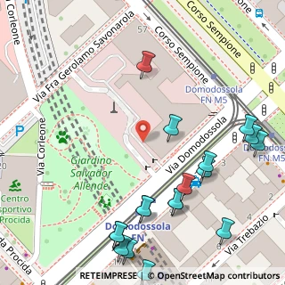 Mappa Via Domodossola, 20149 Milano MI, Italia (0.10458)