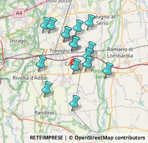 Mappa Portici del Santuario, 24043 Caravaggio BG, Italia (6.12063)